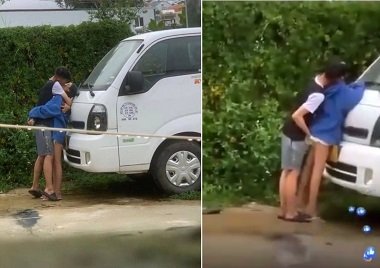 sex cầu thang Một cặp đôi nện nhau giữa đường mới nhất